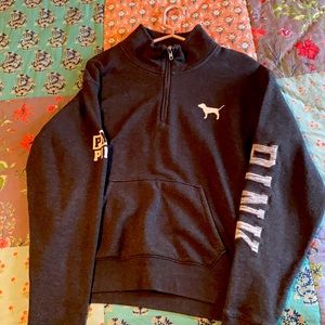 VS PINK 3/4 zip sweatshirt